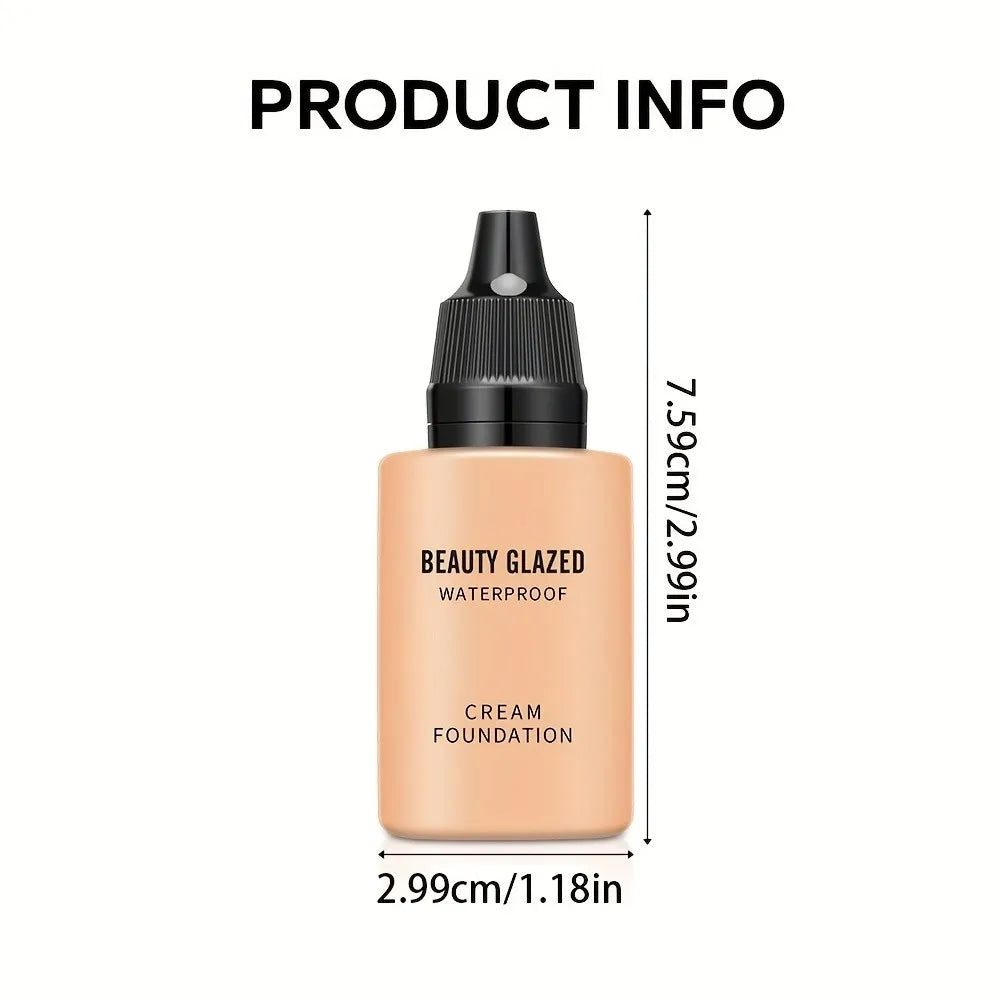 Beauty Glazed Matte Liquid Foundation & Puff Set – 9 Shades Liquid Foundation Set QXL