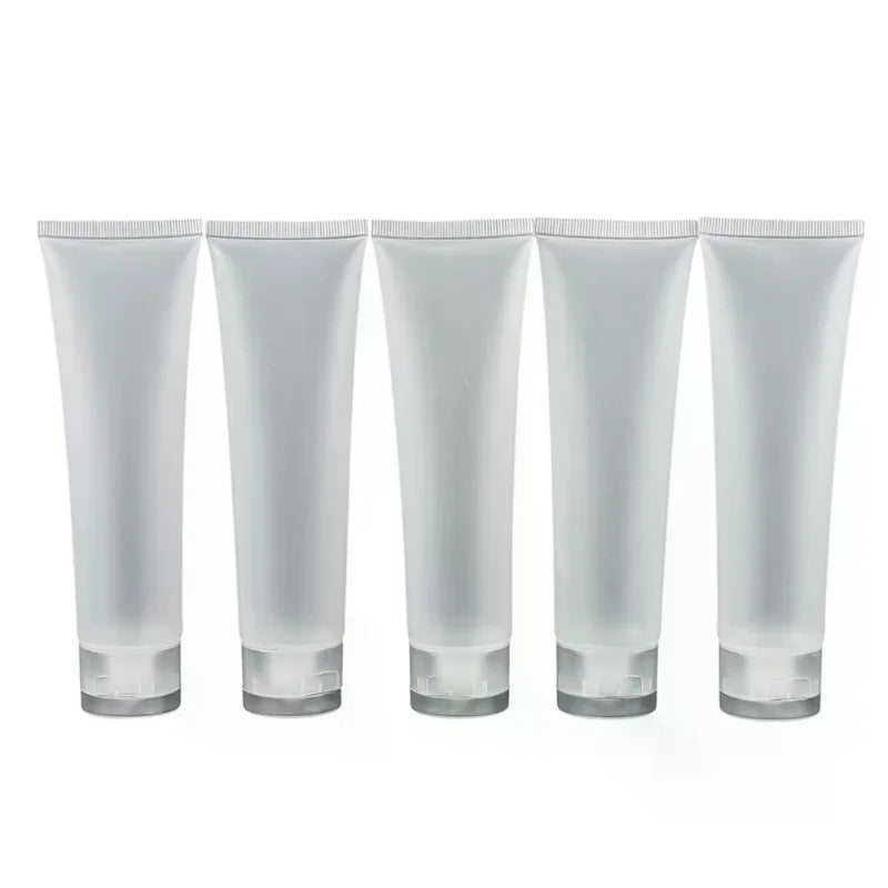 5-Pack Clear PVC Cosmetic Tubes | Lotion & Cream Containers Cosmetic Squeeze Tubes QXL