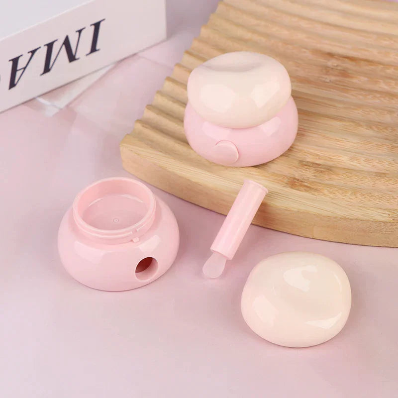 3.5g Mini Refillable Cosmetic Jar with Silicone Spoon Refillable Cosmetic Jar QXL