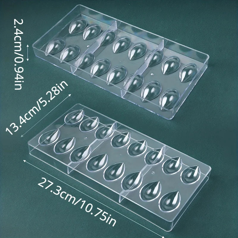 Water Drop PC Polycarbonate Chocolate Mold – Non-Stick Chocolate Mold QXL