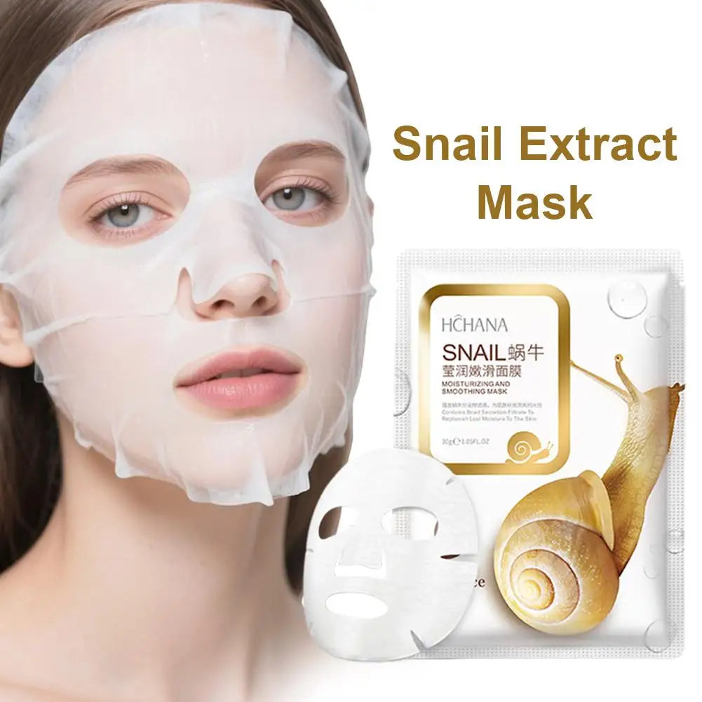 Snail Mucus Hydrating Sleeping Face Sheet Mask – 5/10 Pack Sleeping Face Mask QXL