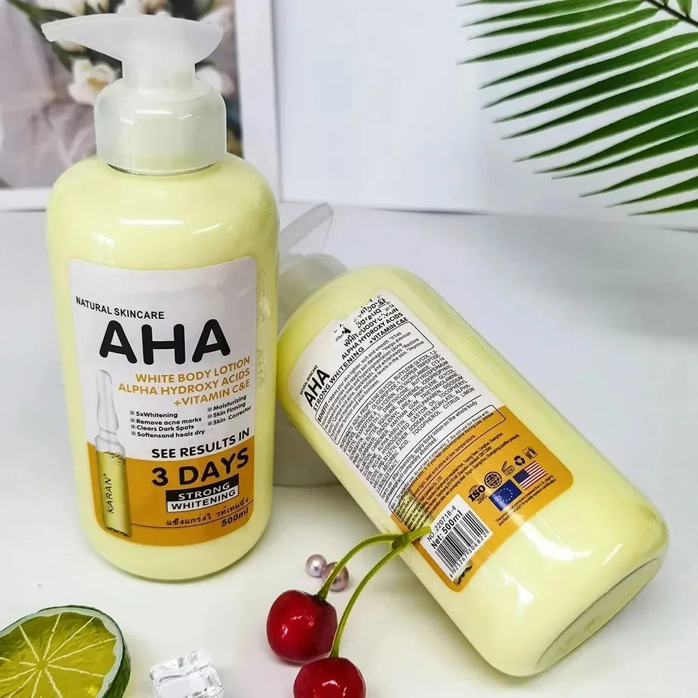 500ml Brightening Body Lotion | Vitamin C, Kojic Acid & Glutathione Brightening Body Lotion QXL