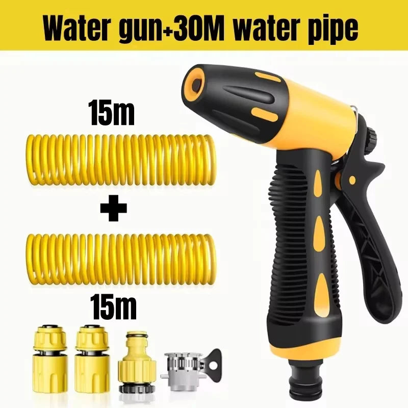 High-Pressure Car Wash Hose & Nozzle Set 10–30m | Extension Pressure Wash Hose Set QXL 30 set