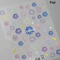 5D Firework Castle Nail Stickers | Holographic Glow Decals Nail Art Stickers QXL TS3467