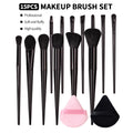 15-Pc Makeup Brush Set – Soft Fluffy Face & Eye Kit | KOSSHOW Makeup Brush Set QXL black