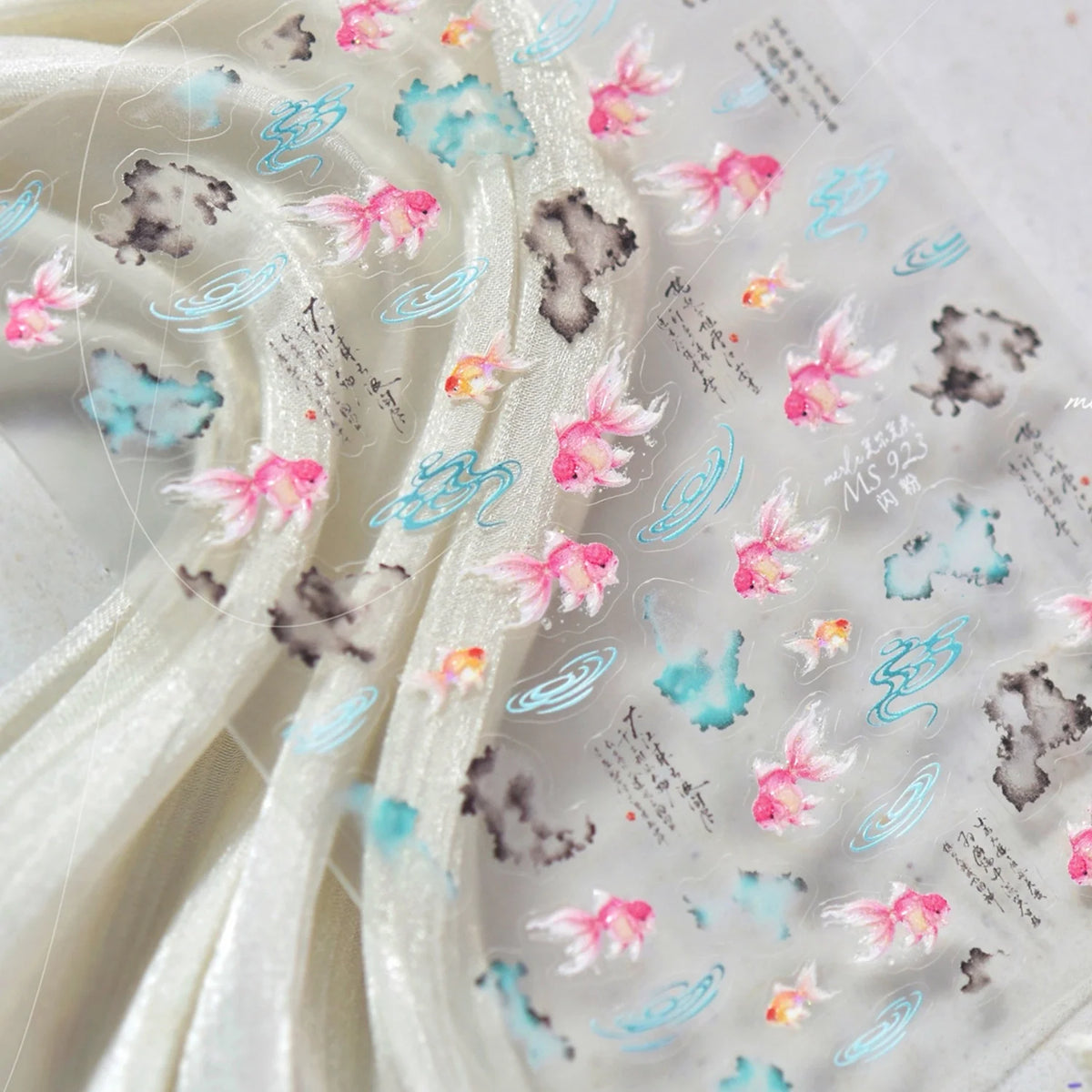 5D Macaron Nail Stickers | Stars, Dots & Gradient Decals