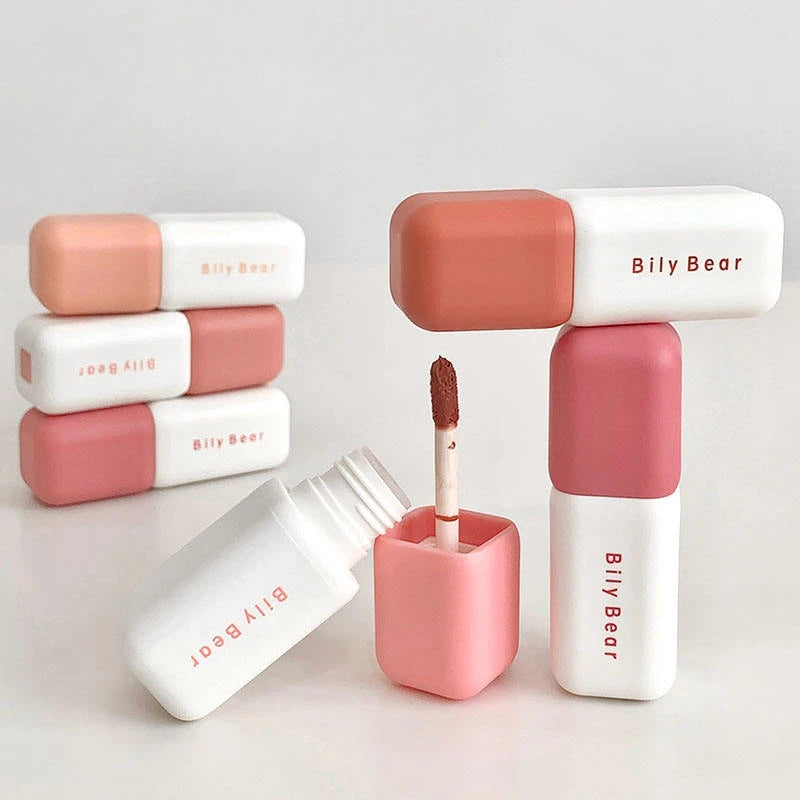 Soft-Focus Matte Lip Mud | Long-Lasting High Pigment Glaze Matte Lip Glaze QXL