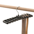 Belt & Tie Organizer Hanger | Wardrobe Scarf Rack Wardrobe Organizer Rack QXL black