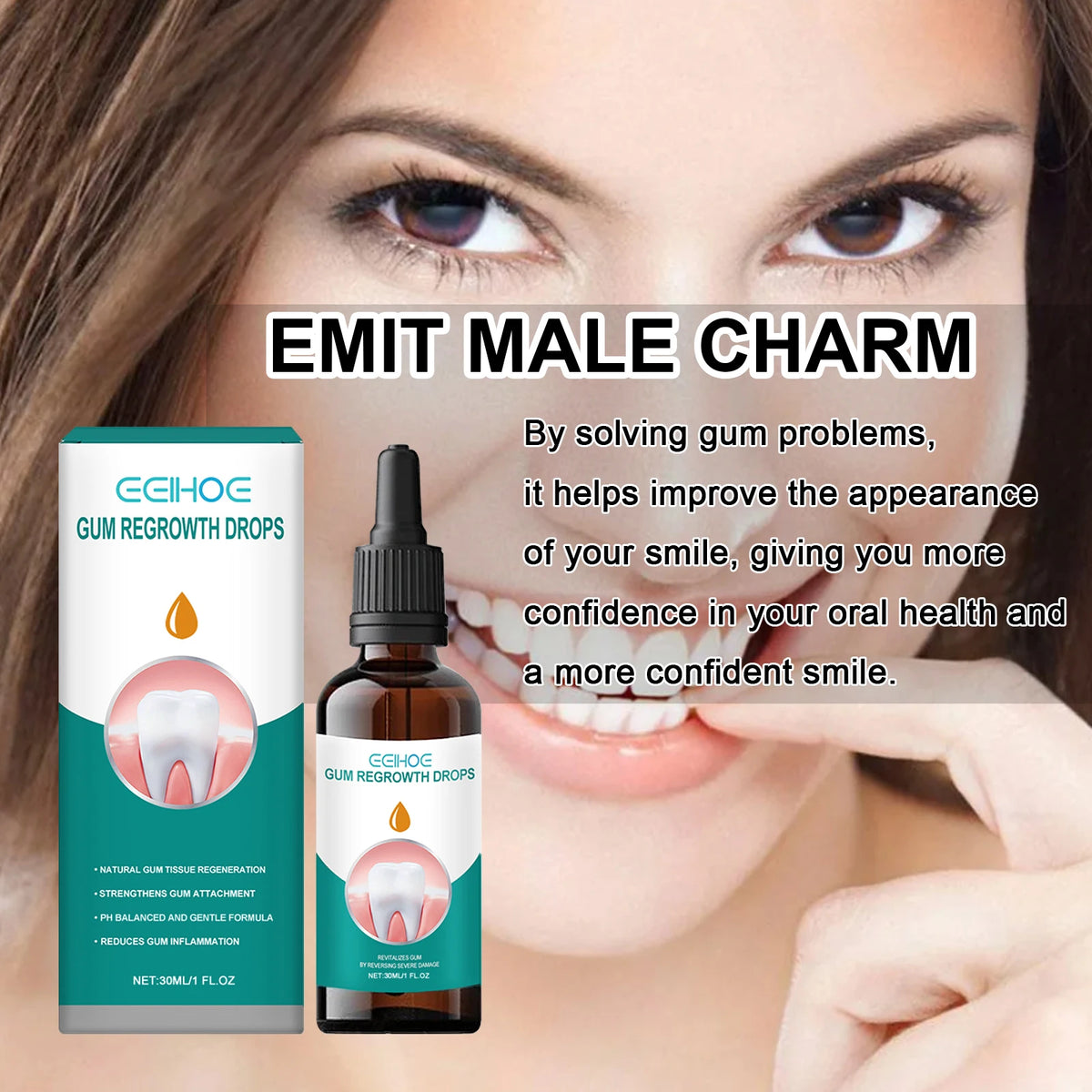 Eelhoe Gum Repair Drops | Eucalyptus Oral Care Serum 30ml Oral Care Serum QXL