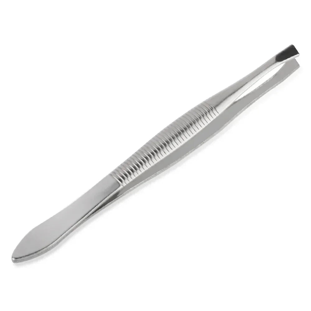 2-Pack Slant Tip Stainless Steel Eyebrow Tweezers | Beauty Tool Eyebrow Tweezers QXL