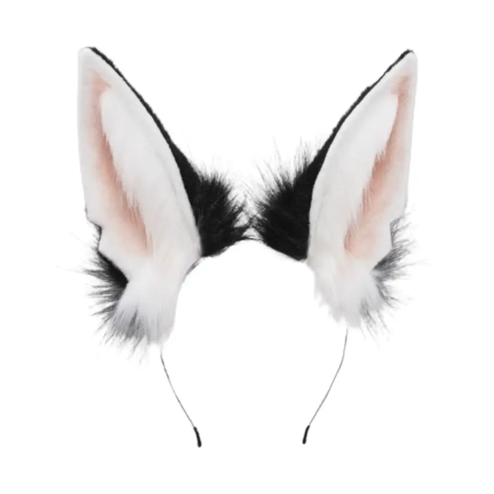 Wolf Ears Furry Cosplay Headband | Animal Costume Hairband Cosplay Headband QXL
