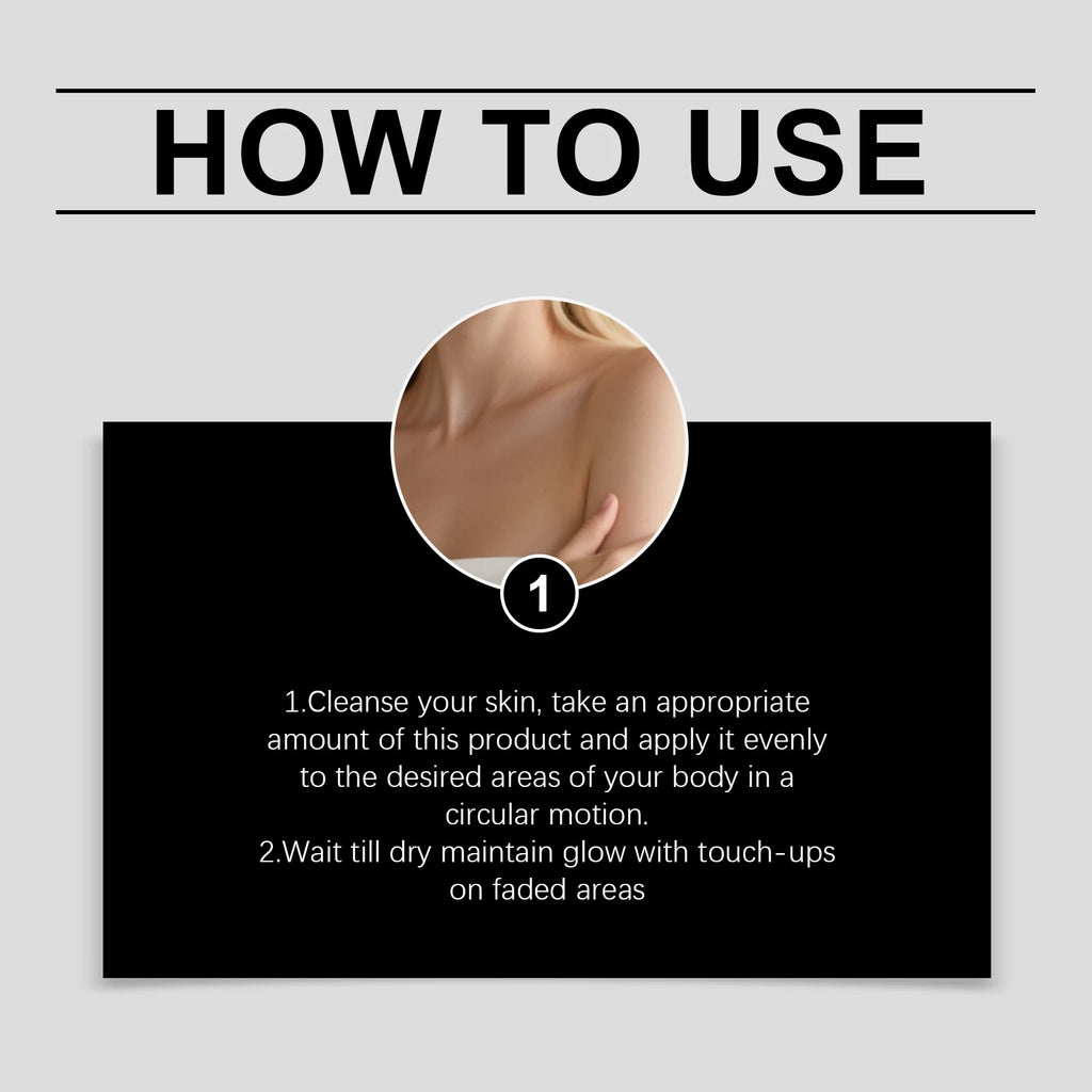 Hoygi Self Tanning Serum – Streak-Free Sunless Bronzer 30ml Self Tanning Serum QXL