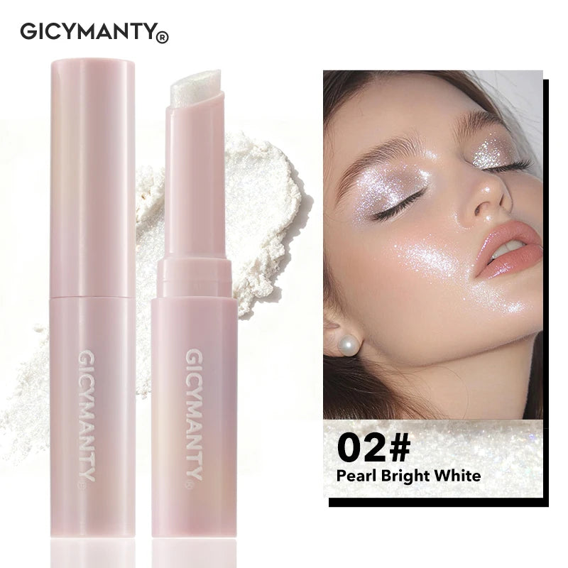 GICYMANTY Jelly Eyeshadow Stick | Pearl Shimmer & Glitter Eyeshadow Stick QXL 02