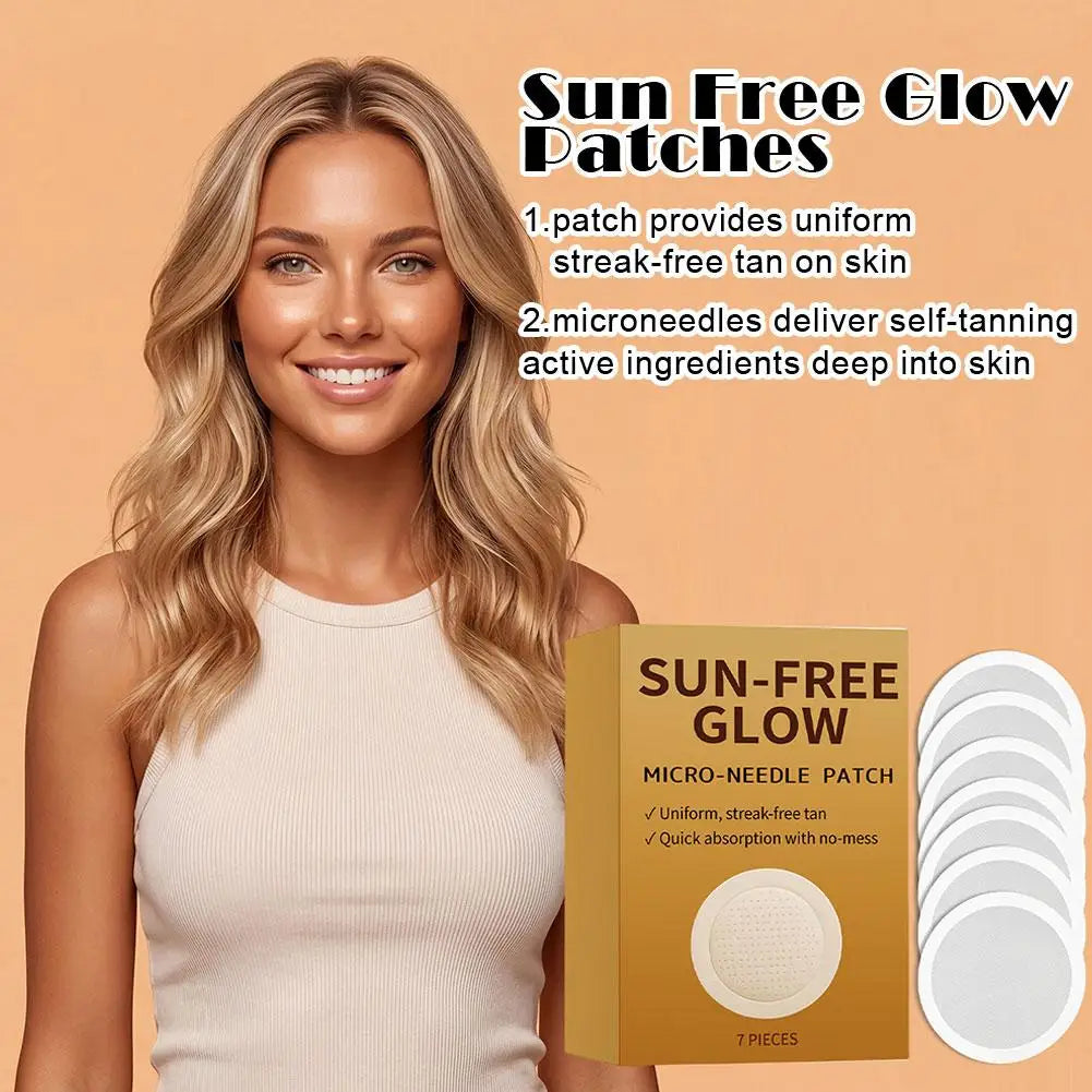 Sun Free Glow Microdart Tanning Patches | 7-Pack Self Tanning Patches QXL