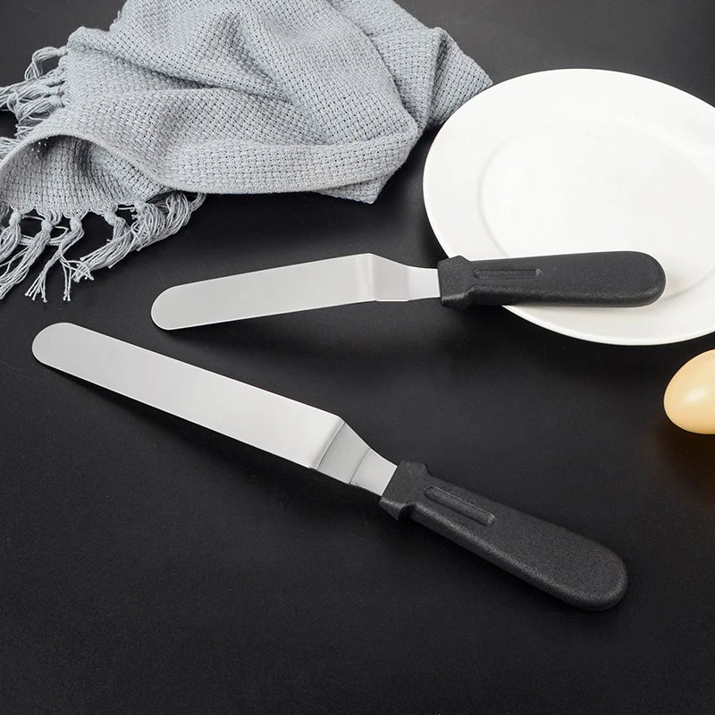 Stainless Steel Cake Decorating Spatula 6–12 Inch | Frosting Cake Decorating Spatula QXL