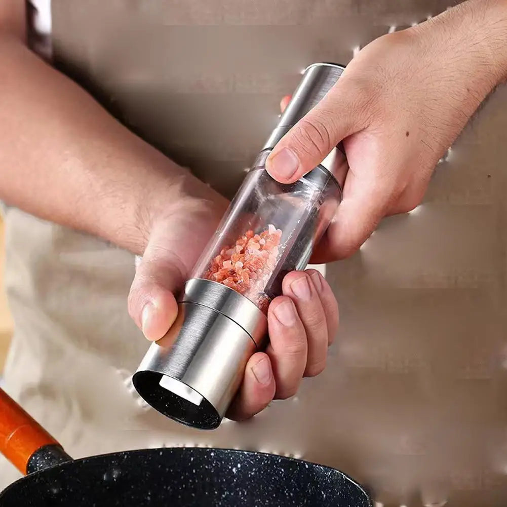2-in-1 Salt & Pepper Grinder | Adjustable Ceramic Mill Spice Grinder QXL