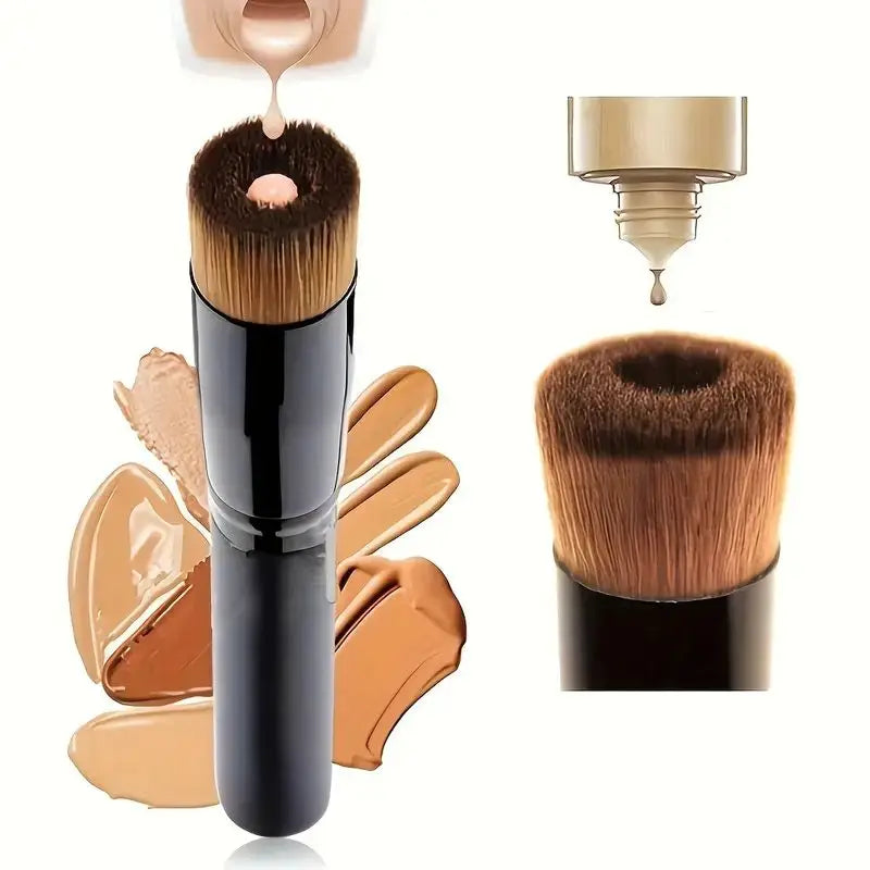 Pro Flat Top Foundation Brush | Blending, Buffing & Concealer Foundation Brush QXL