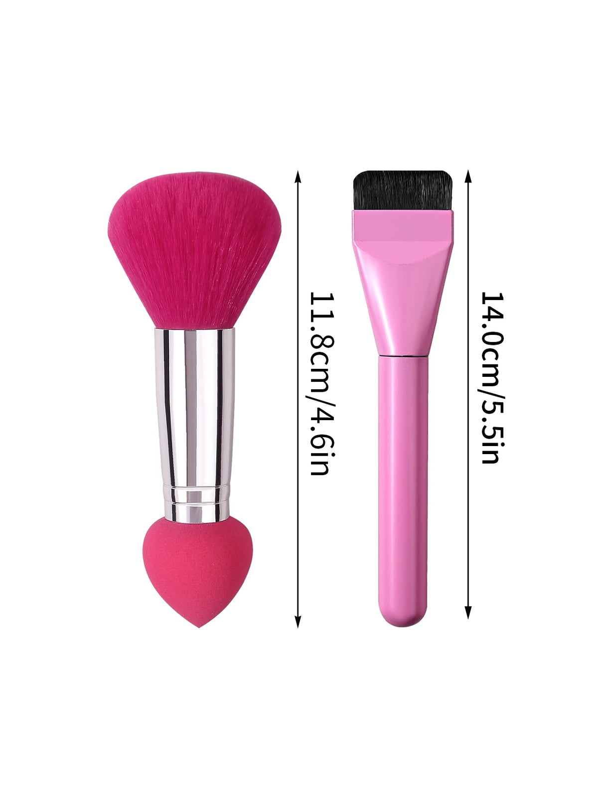 KOSSHOW Ultra-Thin Foundation Brush Set – 2 Pack | BB Cream Foundation Brush Set QXL