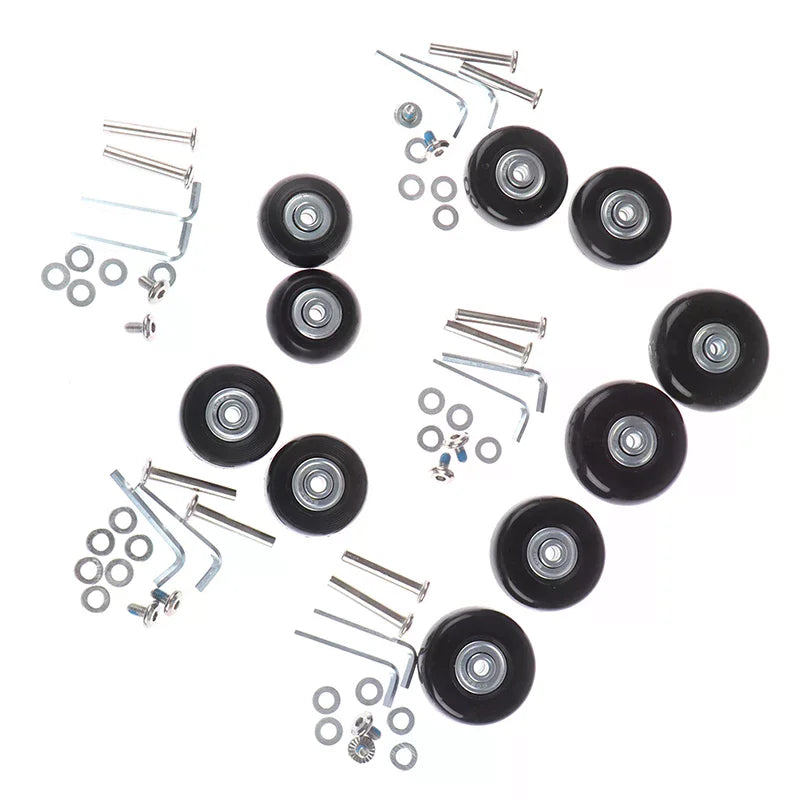 Luggage Replacement Wheels & Axles Kit 40–54mm | Suitcase Repair Luggage Wheel Repair Kit QXL