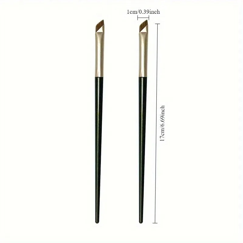 Angled Eyeliner & Eyebrow Brush | Ultra-Thin Beveled 1-3 Pack Angled Makeup Brush QXL