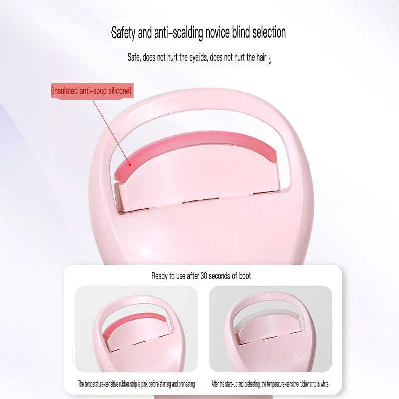 Wireless Heated Electric Eyelash Curler | Portable USB Heated Eyelash Curler QXL