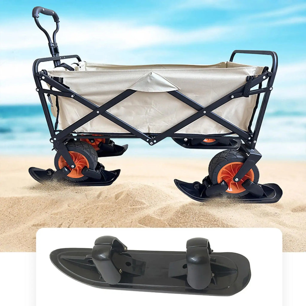 2-in-1 Stroller Ski Sled Conversion Attachment for Scooters Ski Sled Attachment QXL