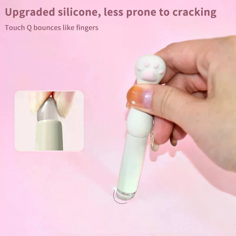 Silicone Lip & Concealer Brush | Angled Makeup Applicator Silicone Lip Brush QXL