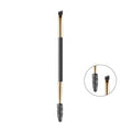 2-in-1 Double-Ended Eyebrow & Eyelash Spoolie Brush Eyebrow Spoolie Brush QXL black-gold