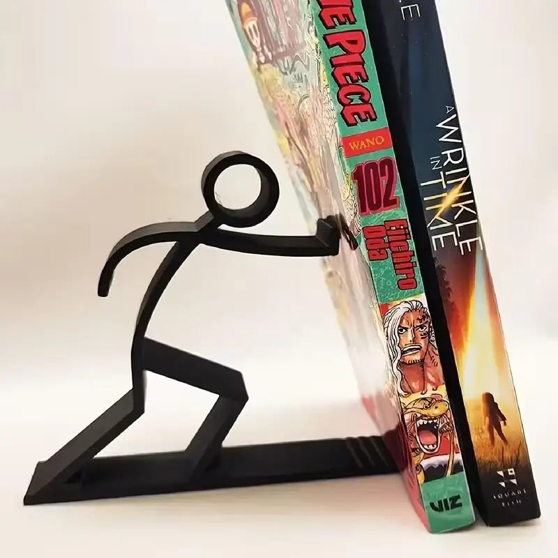 Modern Plastic Bookend | Desk Organizer & Gift for Readers Bookend QXL