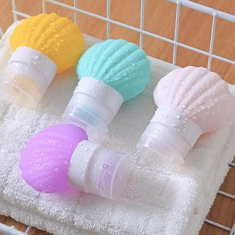 Shell Silicone Travel Refill Bottles 40ml/90ml – Squeeze Travel Refill Bottle QXL