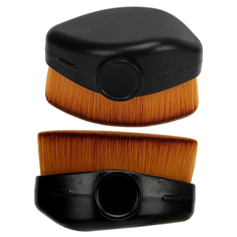 2-Pack Soft Nail Dust & Makeup Brushes with Protective Caps Nail & Makeup Brush QXL