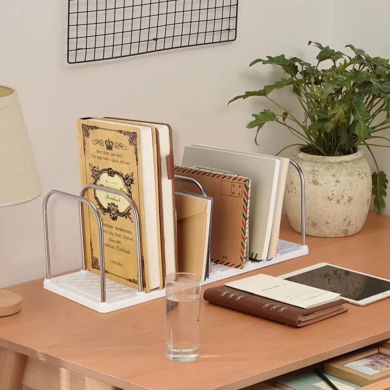Adjustable Desktop Bookshelf Desk Organizer | Non-Slip Base Desktop Desk Organizer QXL