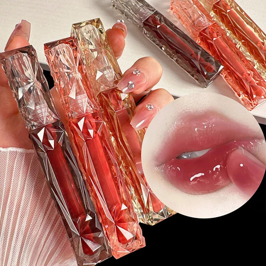 MAXFINE 6-Shade Mirror Lip Gloss | Hydrating Liquid Lipstick Liquid Lip Gloss QXL