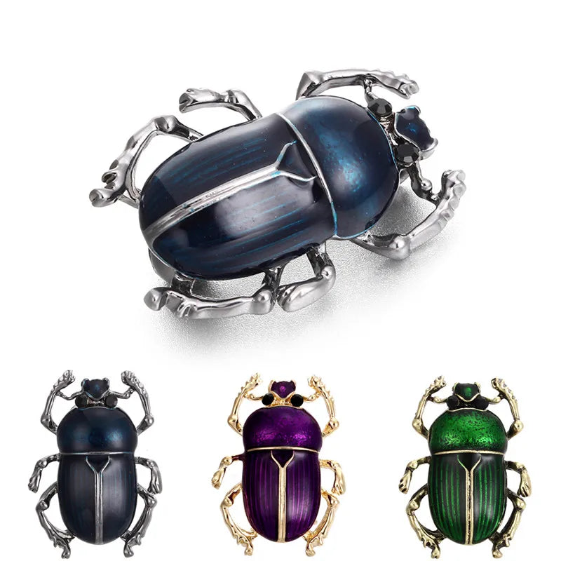 Vintage Beetle Enamel Brooch Pin | Women's Insect Jewelry Enamel Brooch Pin QXL