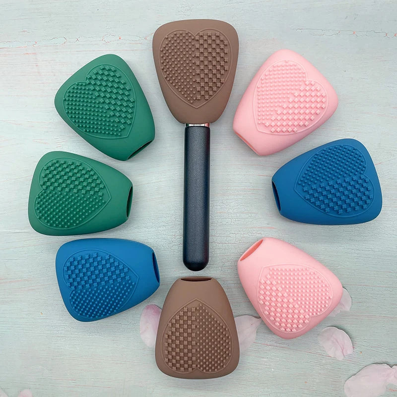 Silicone Makeup Brush Cleaning Mat & Scrubber Pad Brush Cleaning Mat QXL