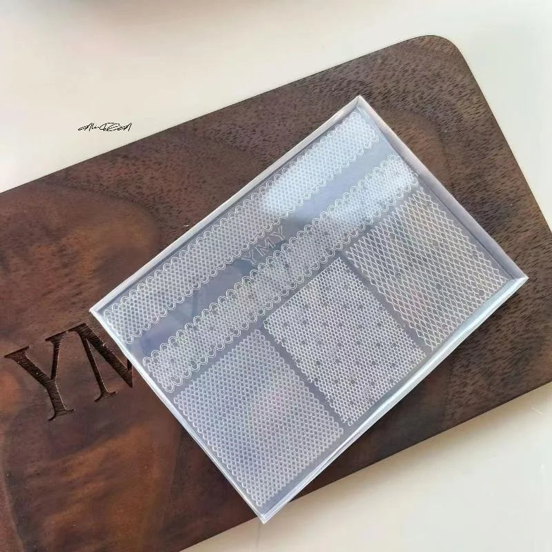 3D Silicone Nail Mold | Lace & Ribbon DIY Nail Art Template Silicone Nail Mold QXL