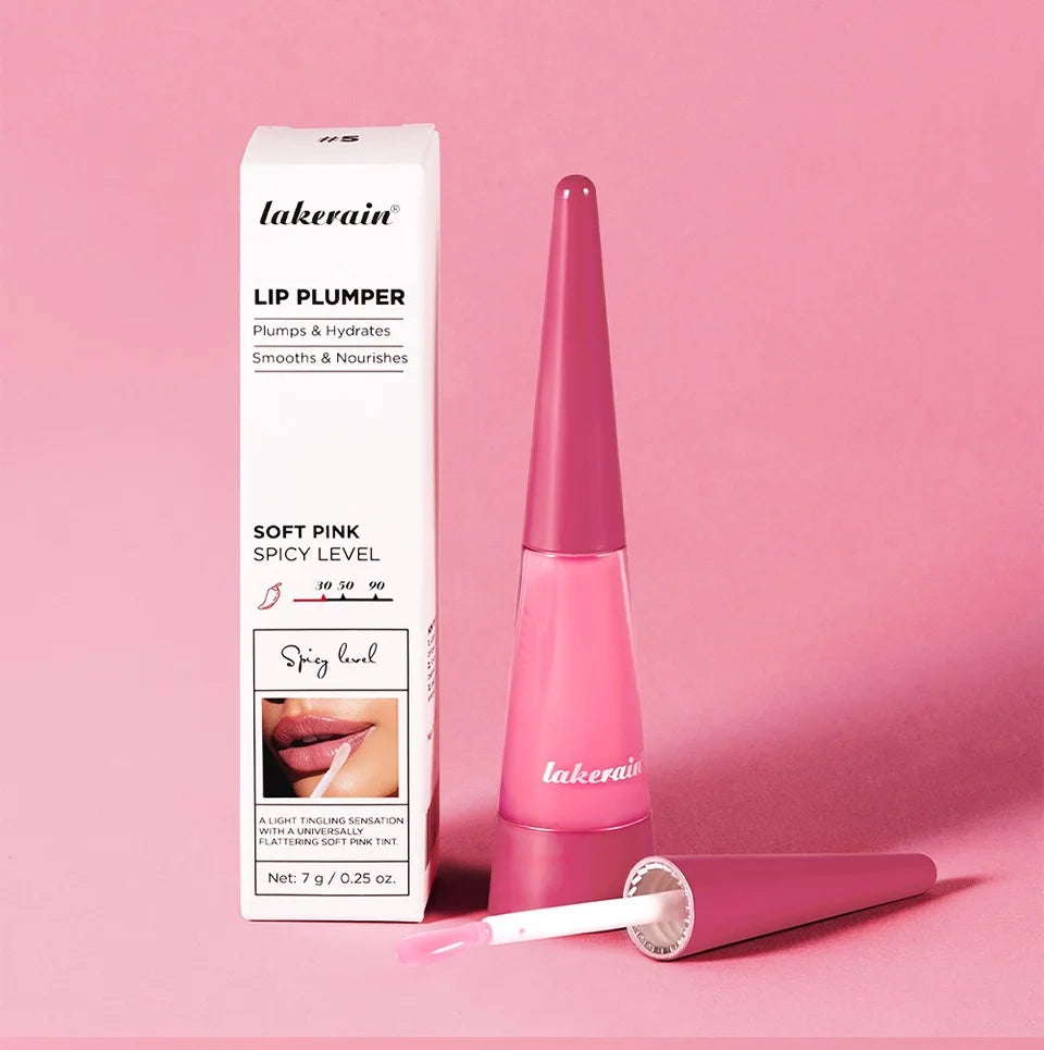 Lakerain Lip Plumper Serum | Glossy Moisturizing Lip Gloss Lip Plumper Gloss QXL