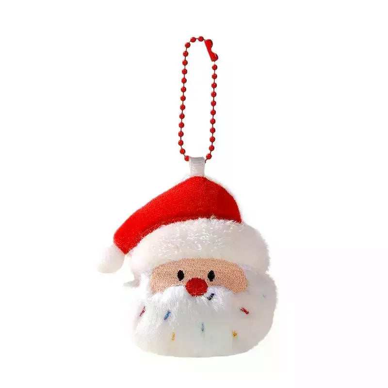 Christmas Plush Keychain Kawaii Stuffed Doll Bag Charm Pendant Plush Keychain Charm QXL