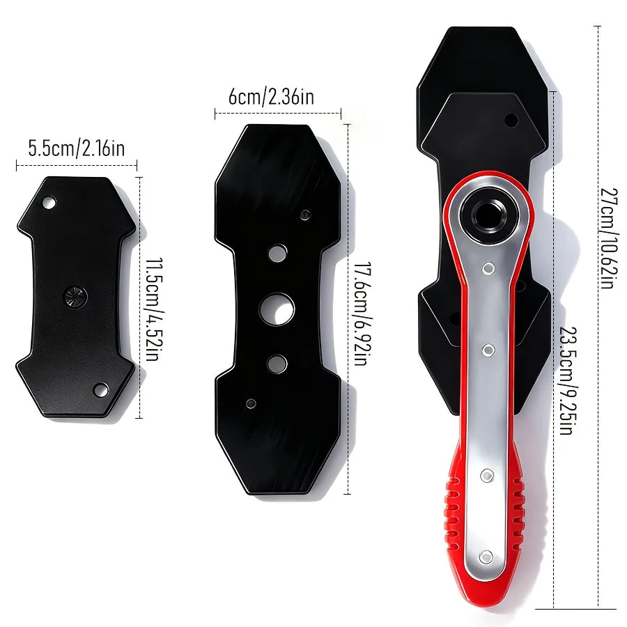 360° Ratchet Brake Piston Caliper Tool | 4-Hook Wrench Extender Brake Caliper Tool QXL