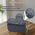 Dreamburgh Timer Lock Box – Electronic Lockable Storage Timer Lock Box QXL Gray blue