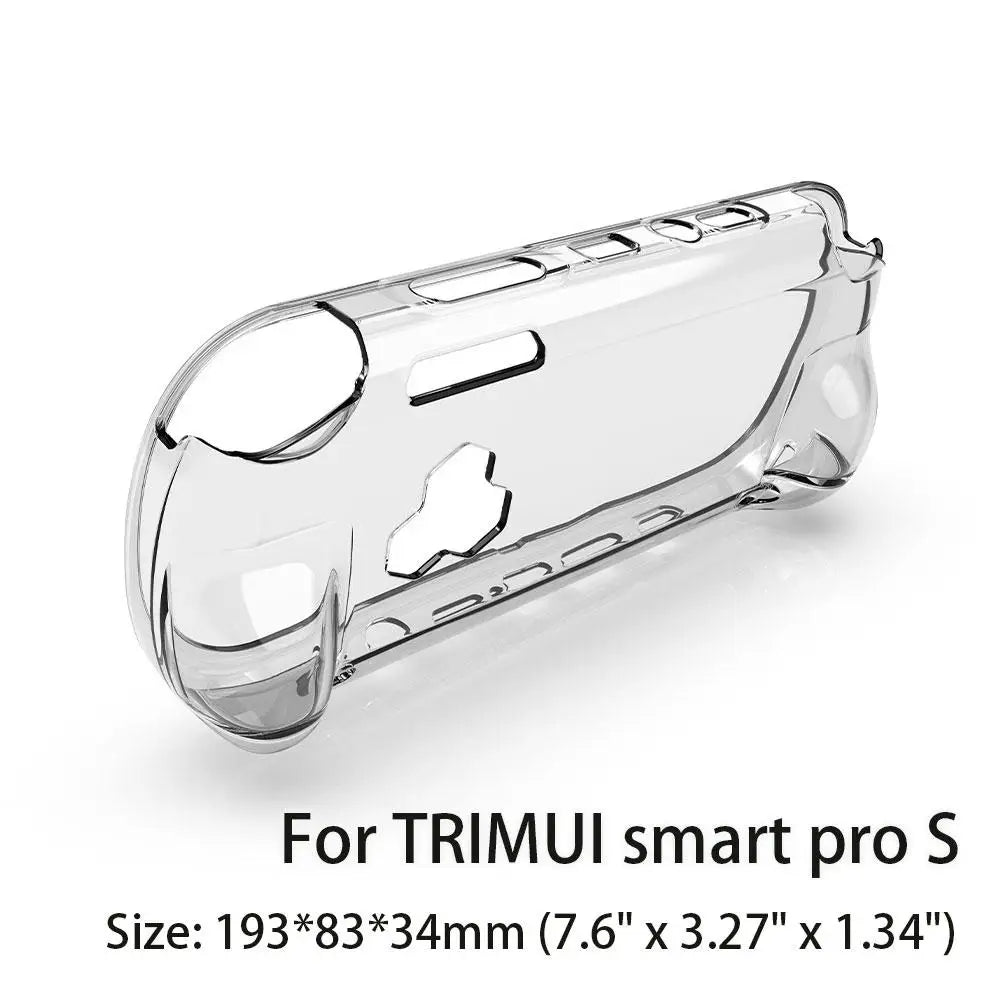 TPU Protective Case for TRIMUI Smart Pro S | Clear & Black Console Protective Case QXL