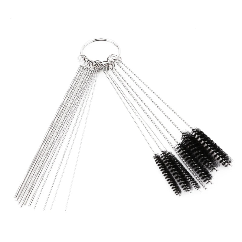 15-Pc Carburetor Cleaning Brush & Needle Set – Stainless Steel Carburetor Cleaning Kit QXL