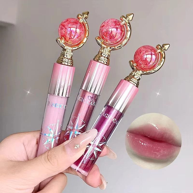 Watery Shimmering Lip Gloss | Mirror Finish Hydrating Tint Lip Gloss QXL