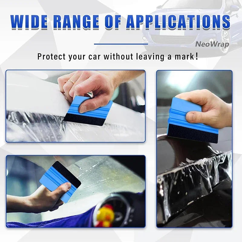 10-Pc Car Vinyl Wrap Tool Kit – Squeegee, Scraper & Knife Vinyl Wrap Tool Kit QXL