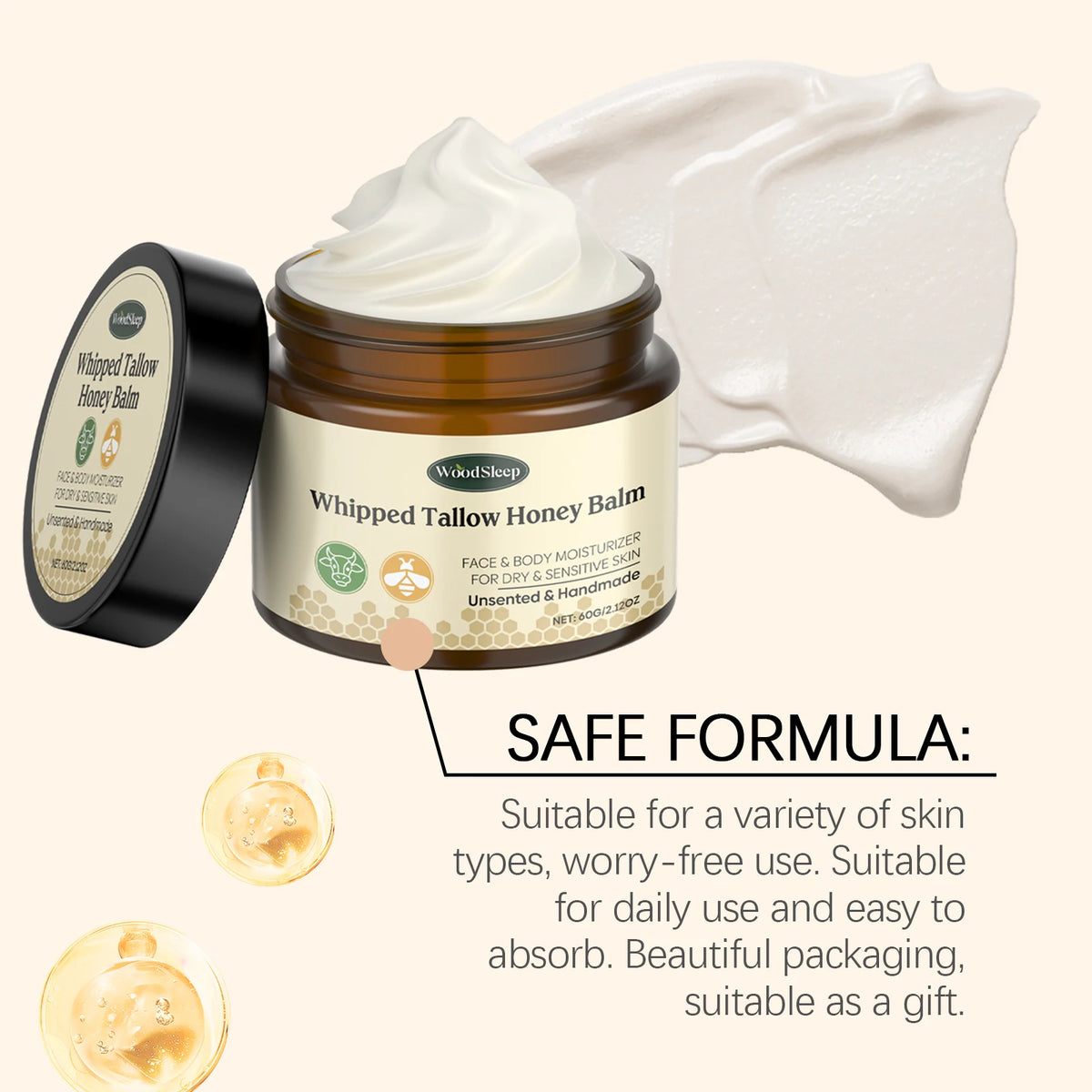 Woodsleep Face & Body Moisturizing Cream | Natural Plant Balm Face & Body Cream QXL
