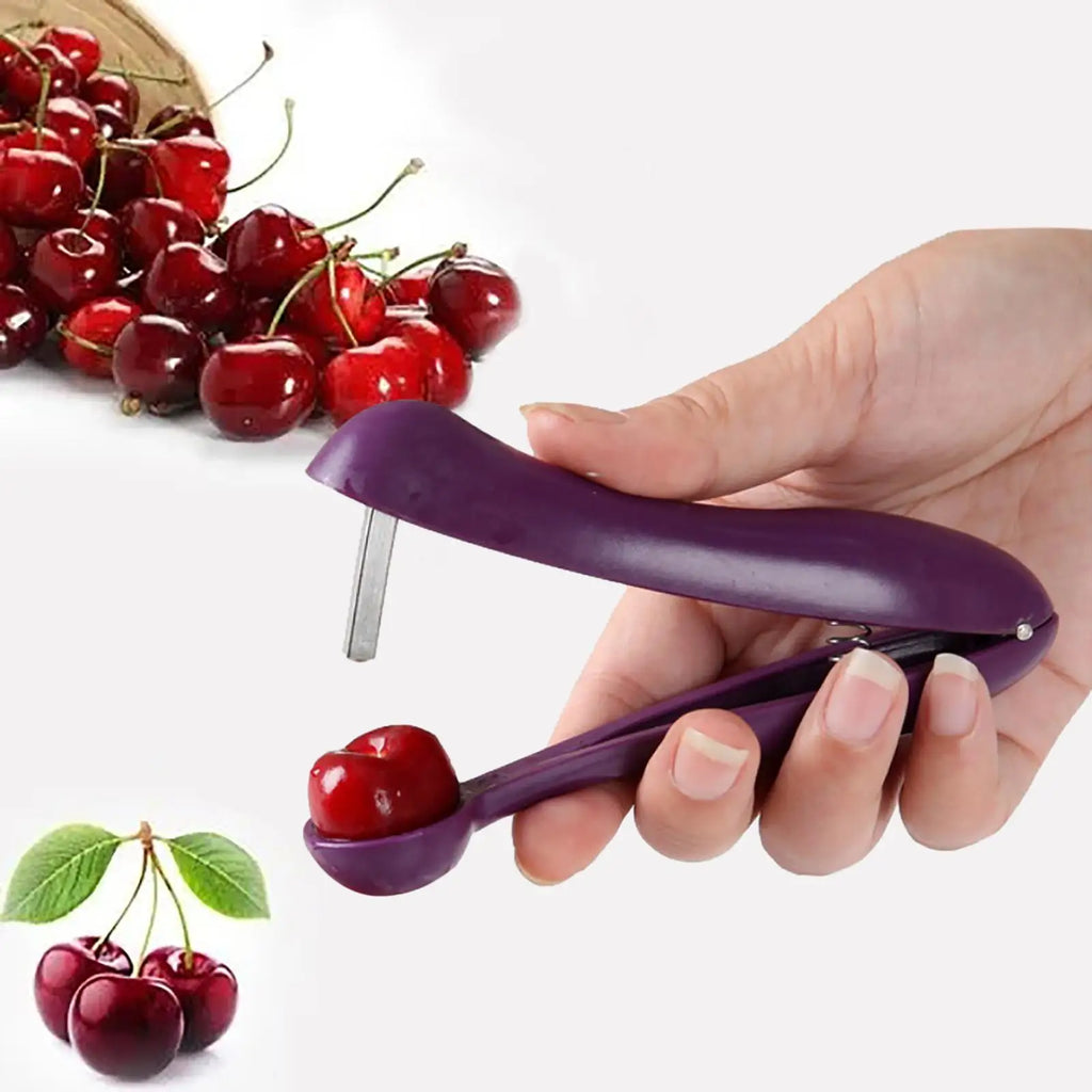 Cherry Pitter Seed Remover Tool | One-Hand, Dishwasher Safe Fruit Pitter Tool QXL