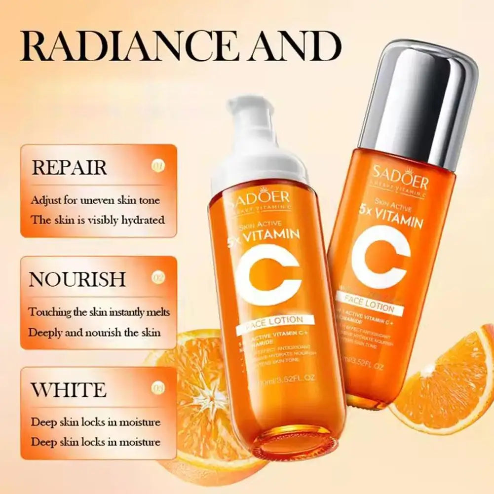 Sadoer 5-Pc Vitamin C & Niacinamide Skin Care Set | Brightening Kit Skin Care Set QXL