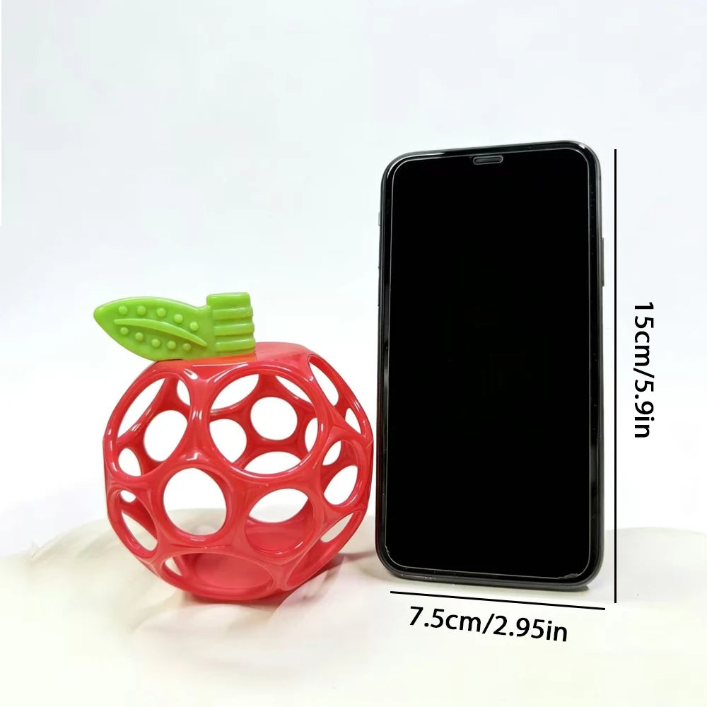 Infant Sensory Grasping Ball Rattle | Red Apple Baby Toy Infant Sensory Rattle QXL