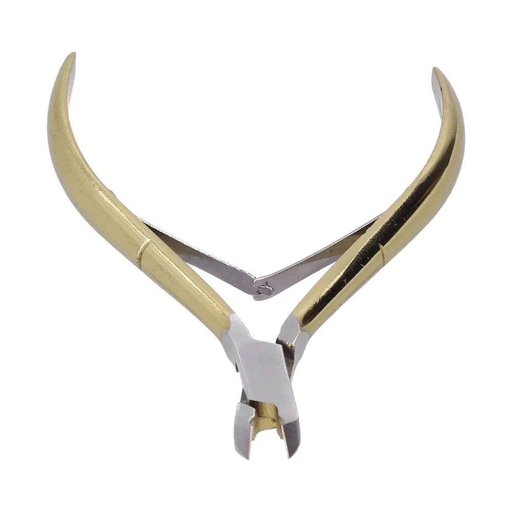 Professional Gold Cuticle Nippers | Carbon Steel Nail Trimmer Cuticle Nipper QXL