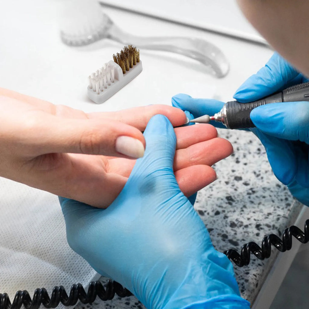 Nail Drill Bit Cleaning Brush | Copper Wire Bristles Nail Drill Bit Brush QXL